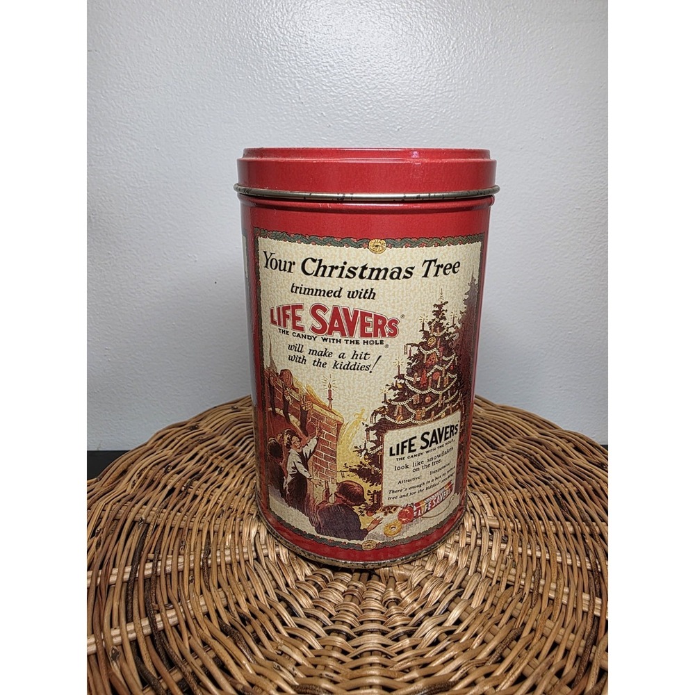 VINTAGE 1990 LIMITED EDITION LIFE SAVERS HOLIDAY KEEPSAKE COLLECTOR TIN